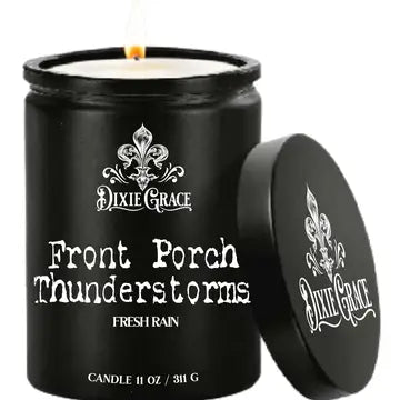 Thunderstorms Glass Candle