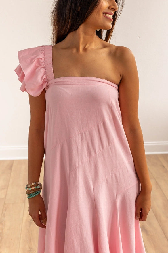 PNK LINEN DRESS