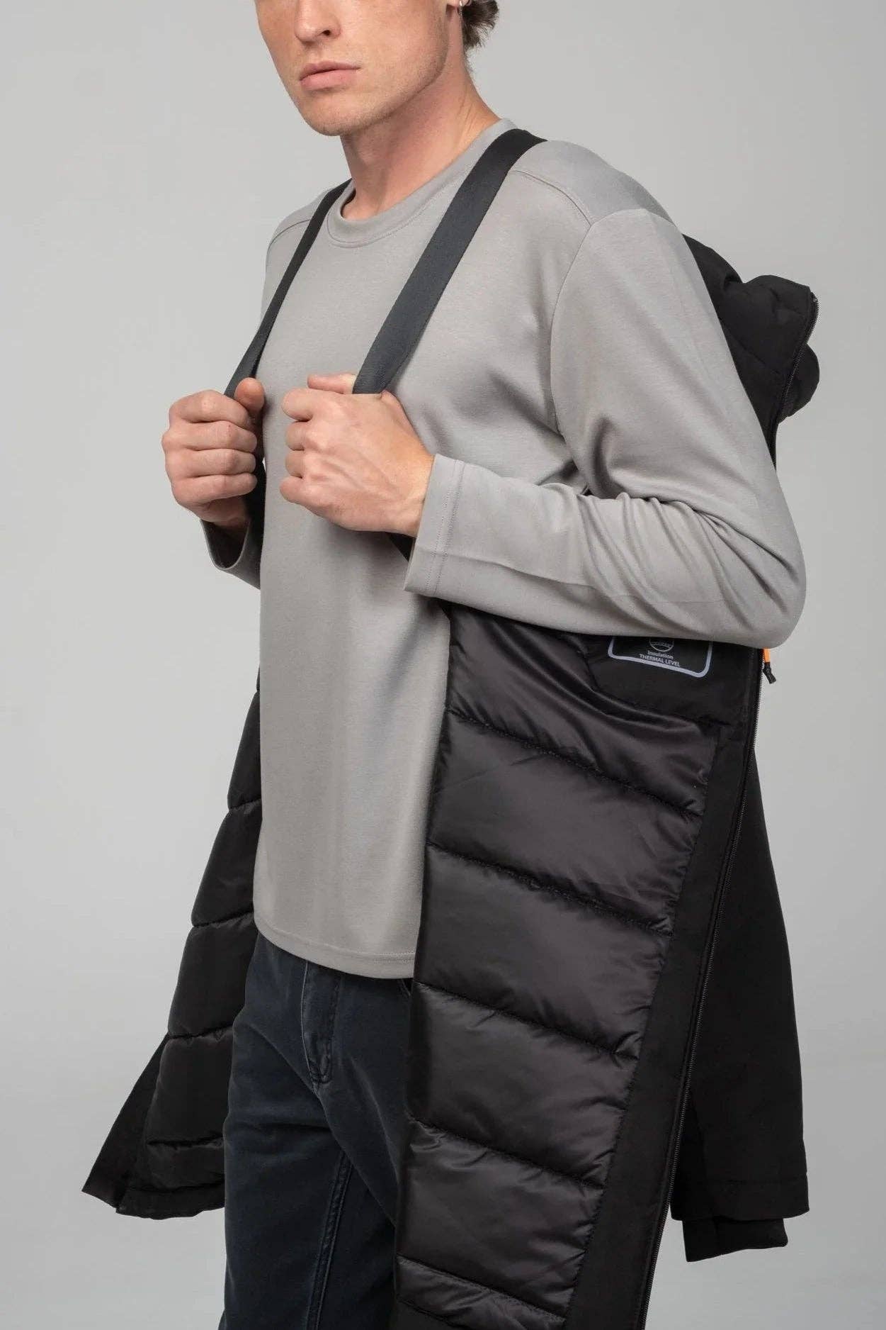 Men's Traveler'S Thermal Winter Coat - Black