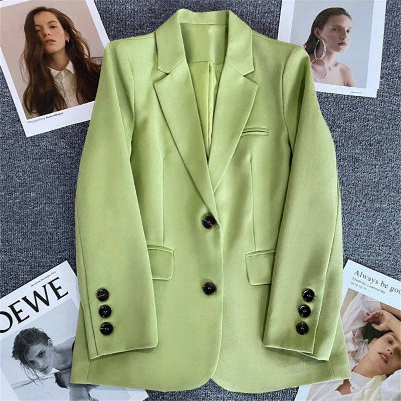 Solid Color Minimalist Stylish Versatile Blazer