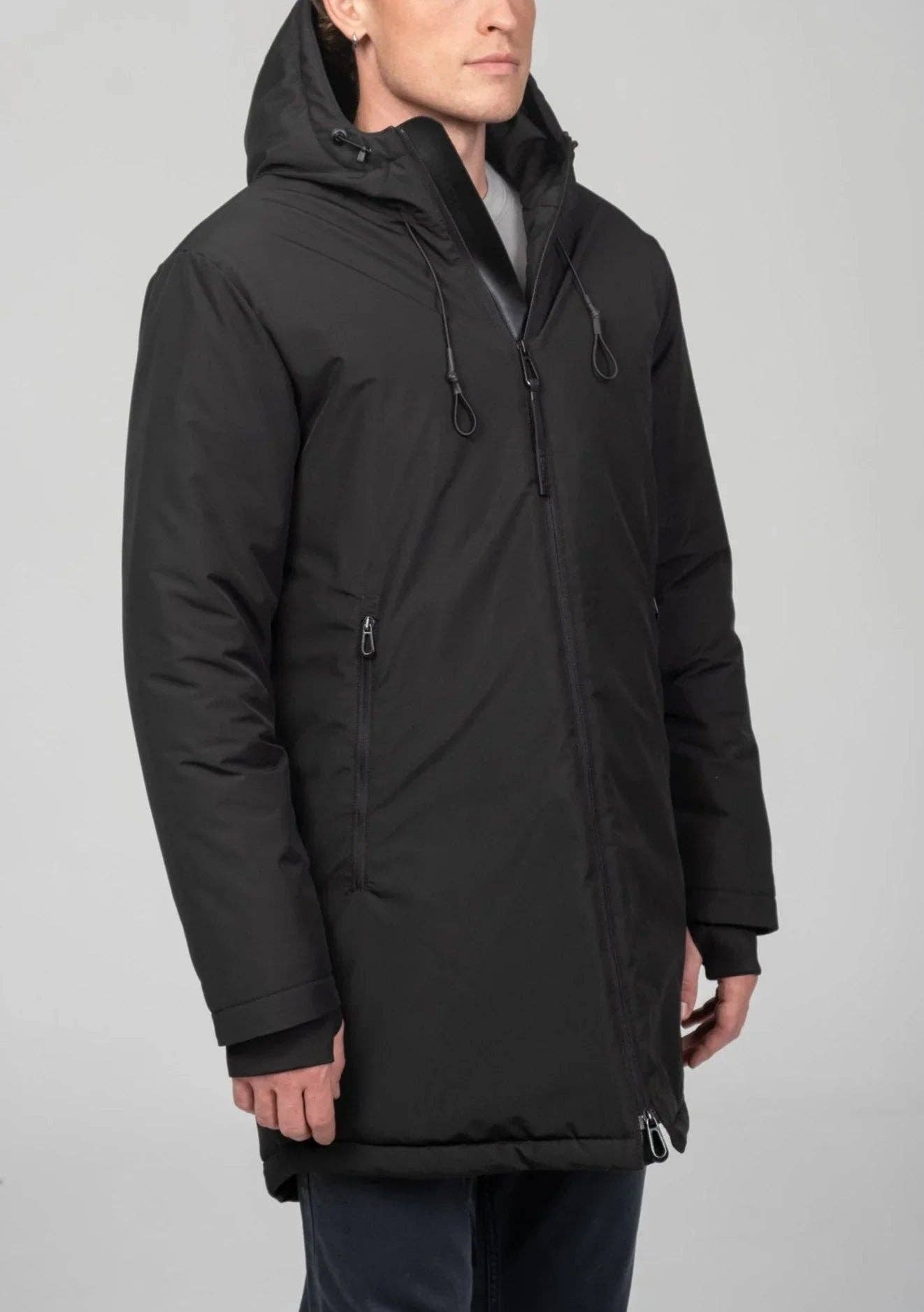 Men's Traveler'S Thermal Winter Coat - Black