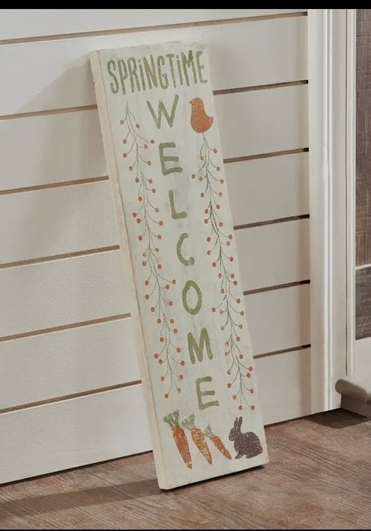 Springtime Welcome Sign