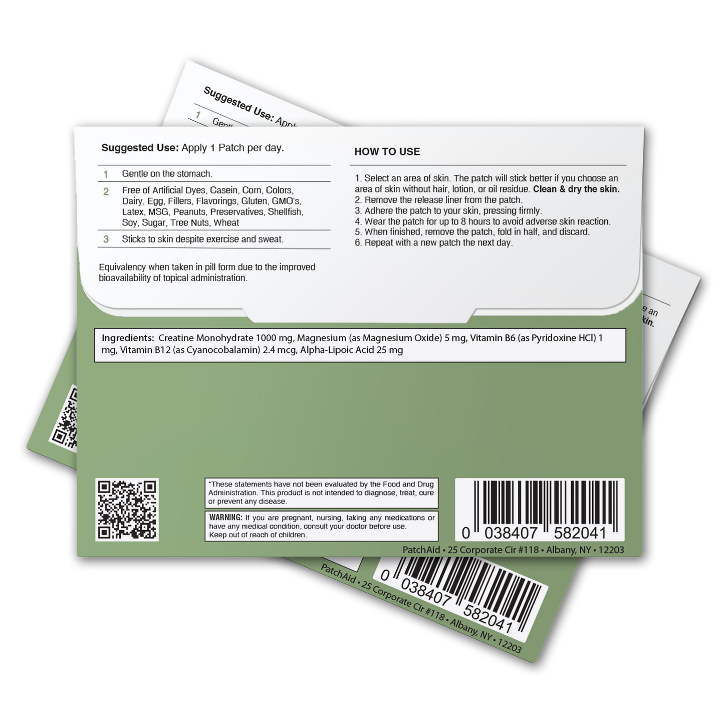 Creatine Monohydrate Patch - Muscle Strength & Recovery