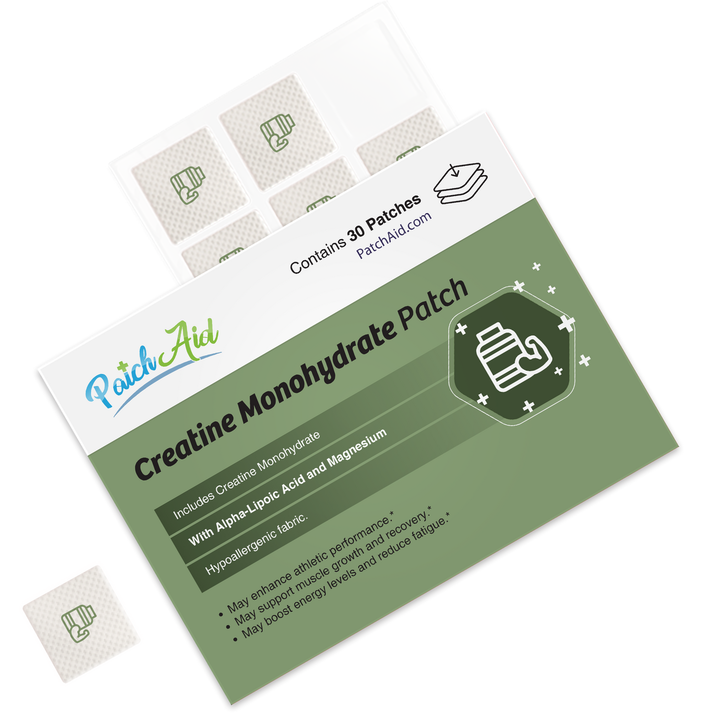 Creatine Monohydrate Patch - Muscle Strength & Recovery