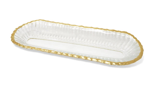 Vivience Glass Oval Tray
